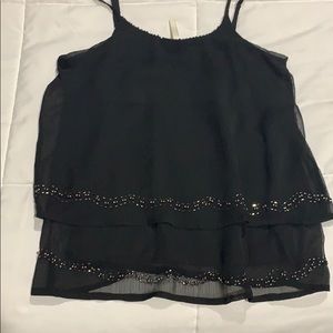 Black tank blouse